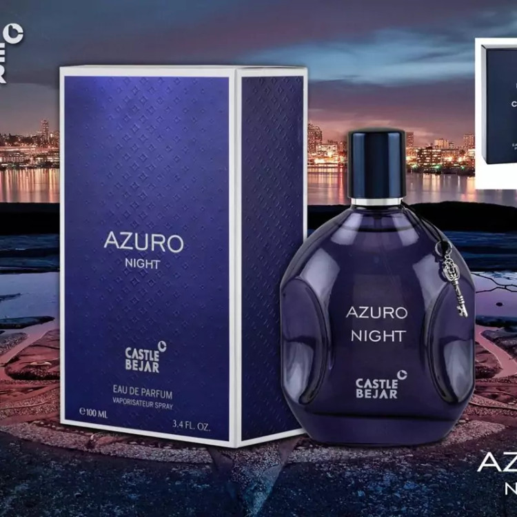 ادکلن آزورو نایت کاستل بیجار AZURO NIGHT رایحه بلوچنل حجم 100 میلی لیتر
