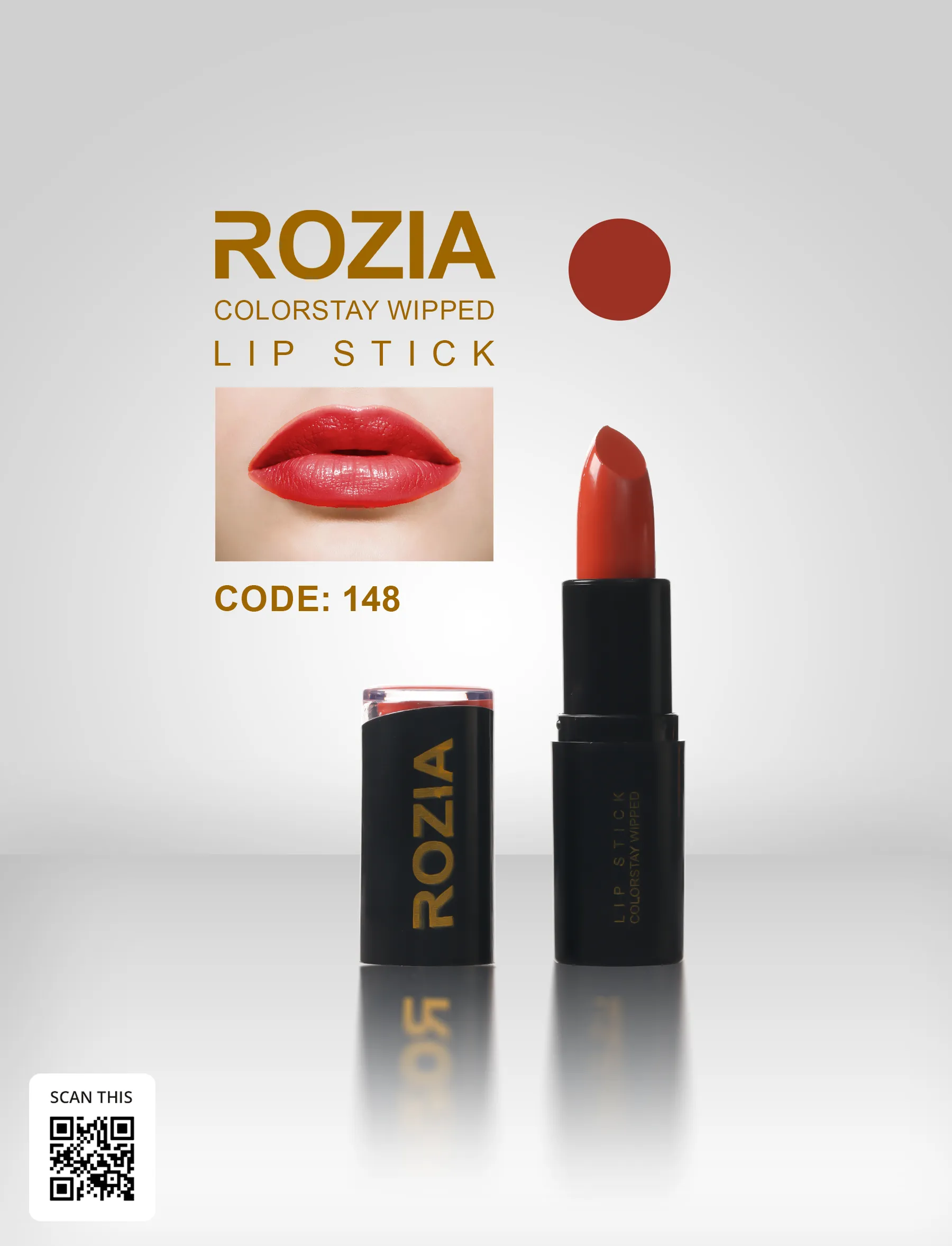 رژ لب جامد رزیا کد 148