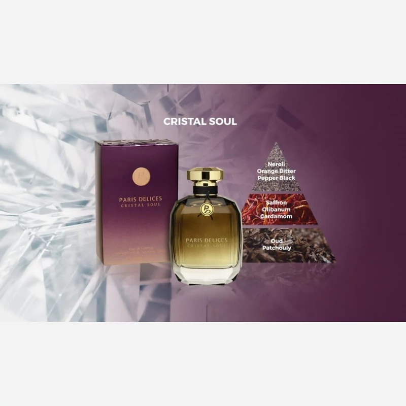 عطر و ادکلن زنانه و مردانه پاریس دلیسز کریستال سوئل برند پاریس دلیس ( PARIS DELICE - PARIS DELICES CRISTAL SOUL )