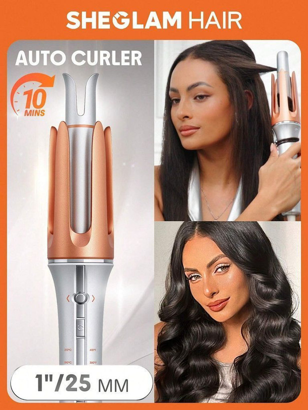 فرکننده اتوماتیک مو SHEGLAM HAIR AUTO CURLER مدل 25 میلیمتری
