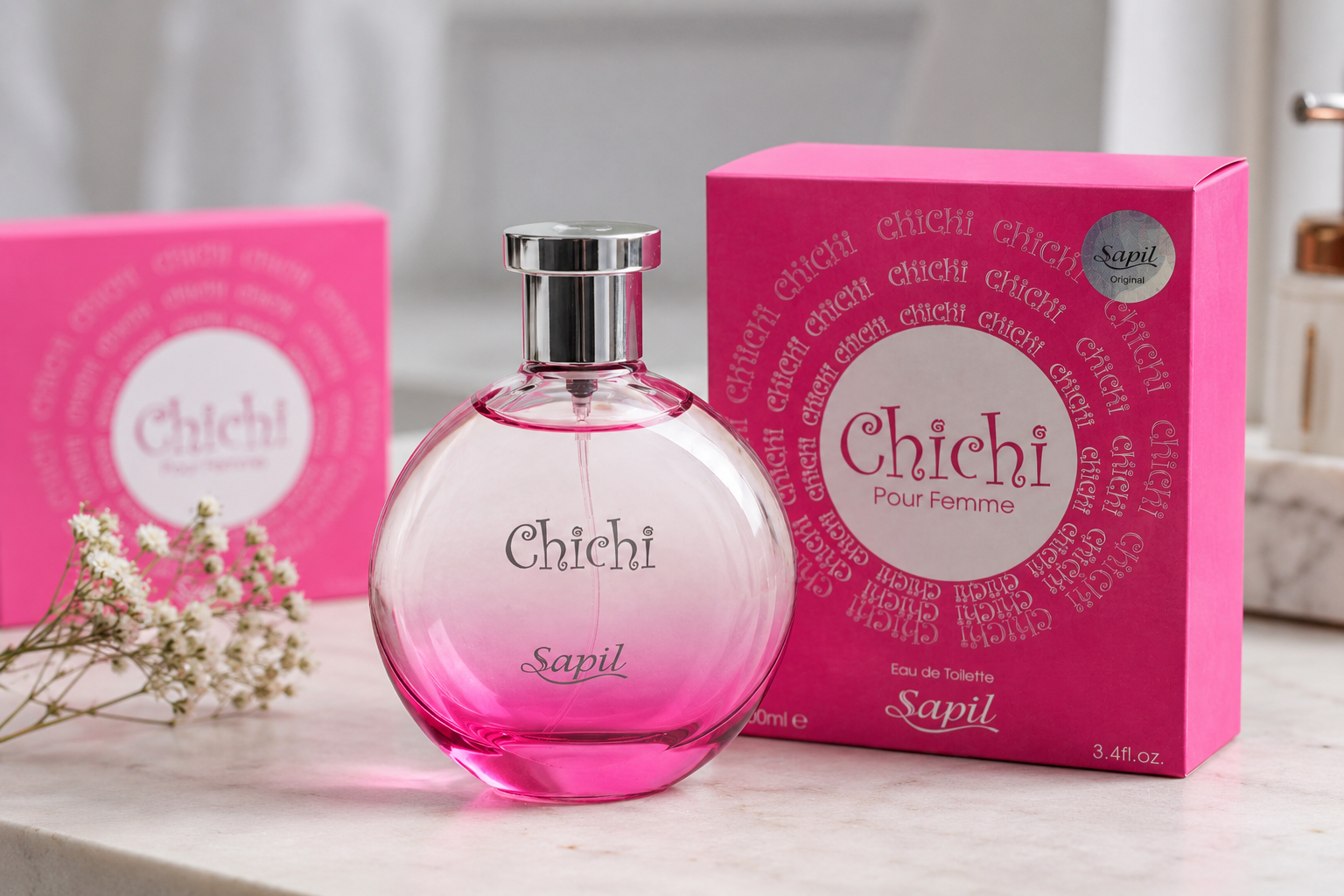 عطر ادکلن چی چی صورتی اصلی و اورجینال ساپیل SAPIL CHICHI