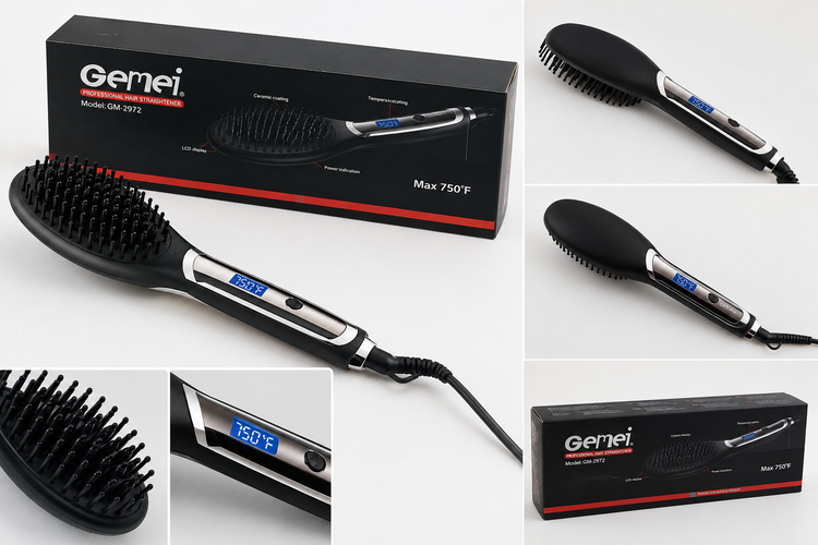 برس حرارتی صافکننده مو Gemei GM-2972