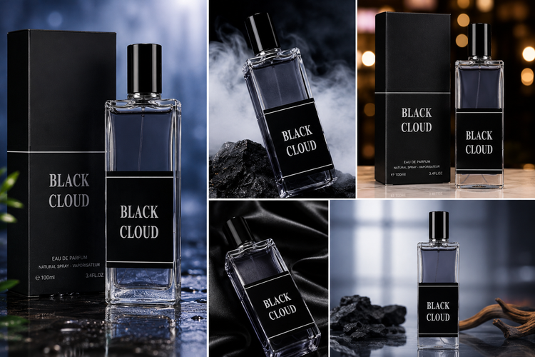 عطر و ادکلن مردانه بلک کلود برند سنت پیرو ( SAINT PIERO - BLACK CLOUD ) رایحه لهوم گرل لن
