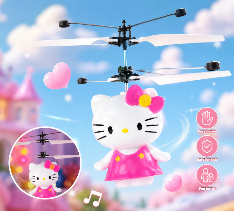 اسباببازی هلیکوپتری Hello Kitty مدل آویز | مناسب کودکان