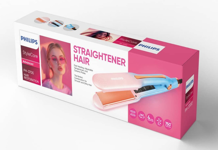 اتو مو فیلیپس مدل StyleCare PH-3700 | صافکننده و حالتدهنده حرفهای مو