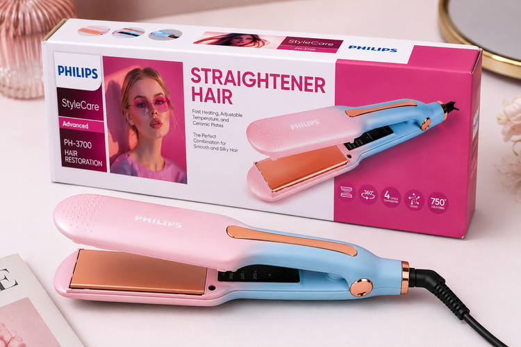 اتو مو فیلیپس مدل StyleCare PH-3700 | صافکننده و حالتدهنده حرفهای مو