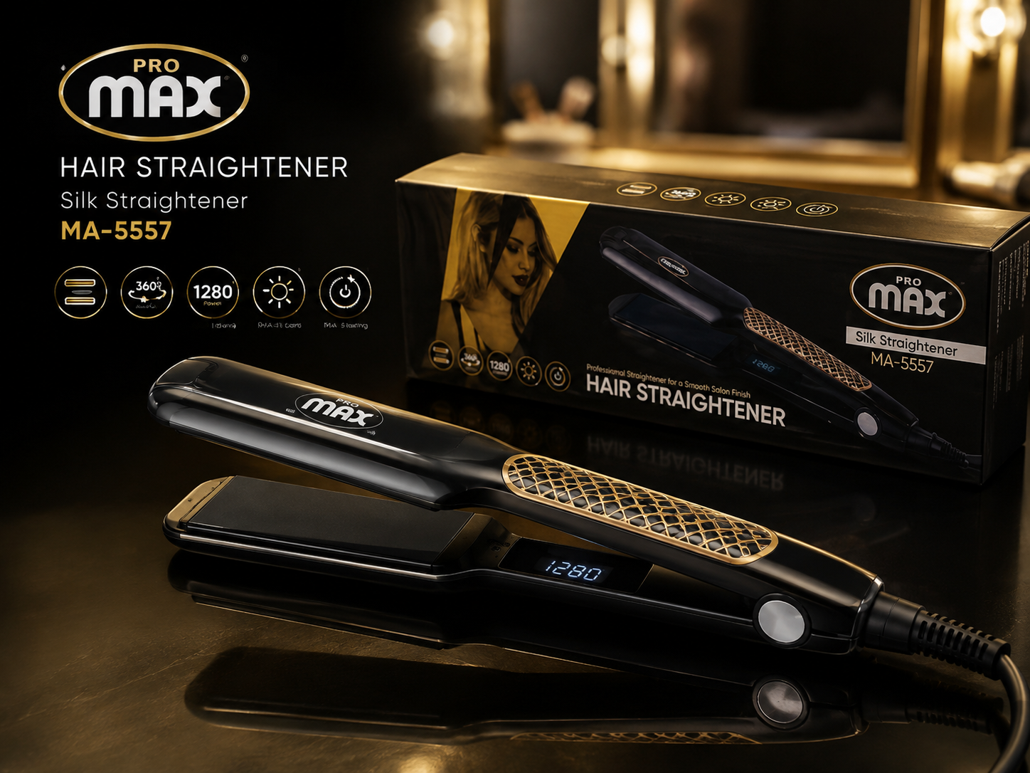 اتو مو پرو مکس MA-5557 مدل Silk Straightener