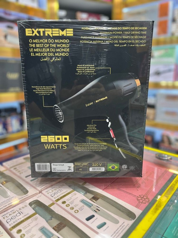 سشوار حرفهای LIZZ EXTREME مدل 2600 وات | موتور AC سالنی و خانگی