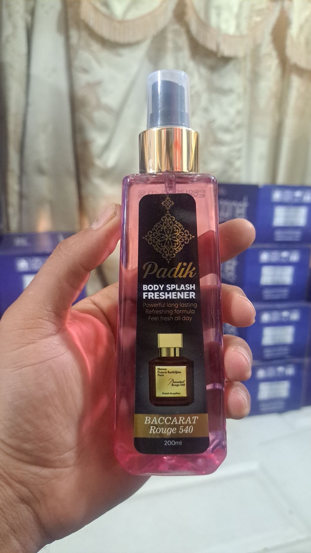 بادی اسپلش پادیک مدل Baccarat Rouge 540 حجم ۲۰۰ میل | رایحه لوکس و ماندگار