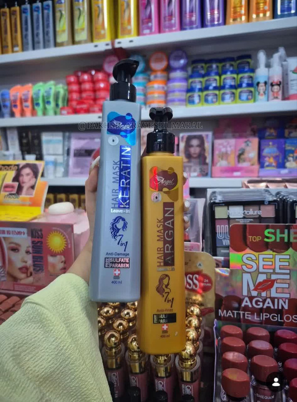 پک ۲ عددی ماسک مو کراتین و آرگان ضد آسیب و تقویتکننده مو ۴۰۰ میل
