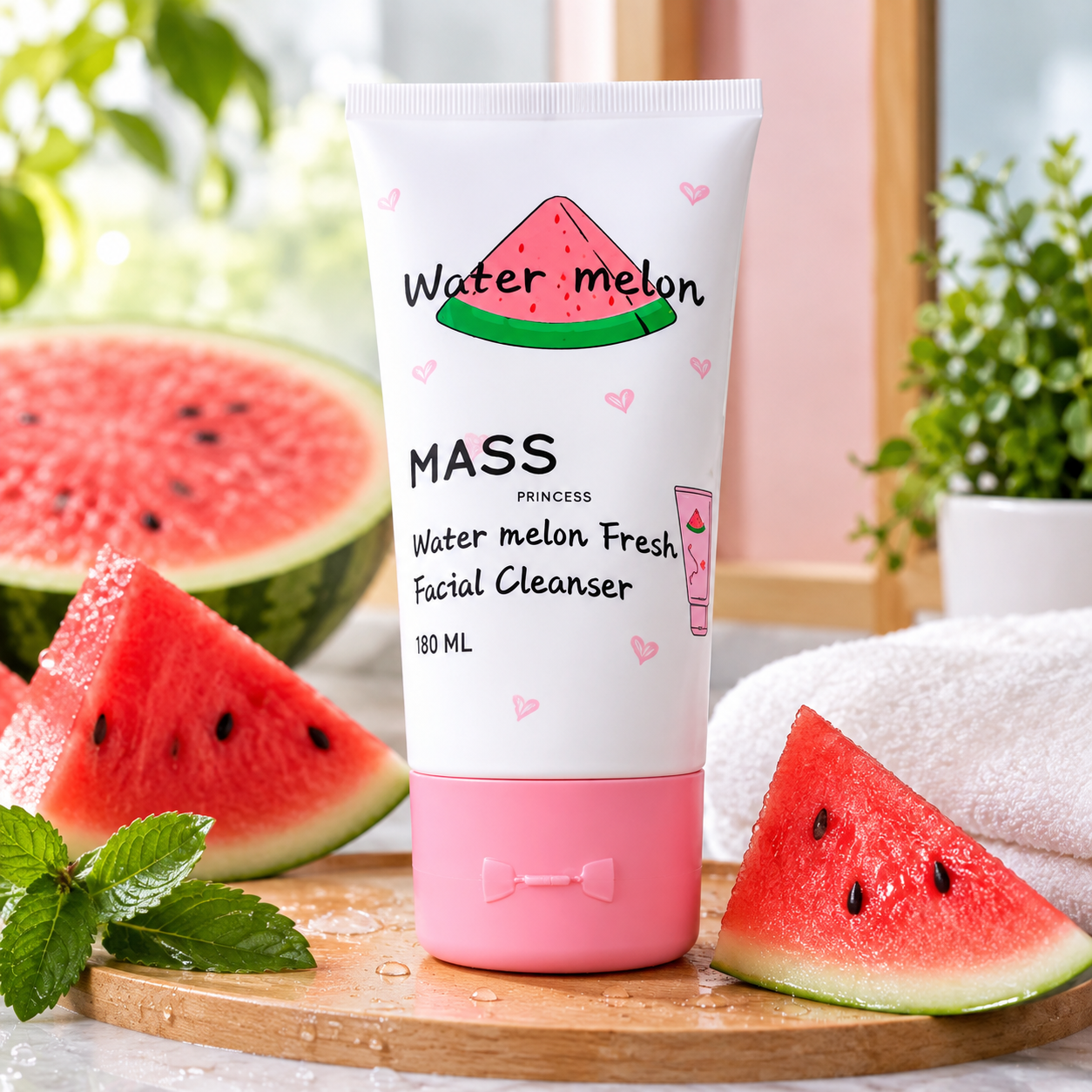 ژل شستشوی صورت MASS Princess مدل Watermelon Fresh حجم ۱۸۰ میلی‌لیتر