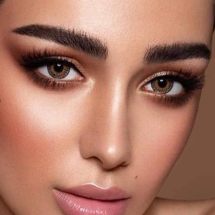 لنز فصلی دهب سان کیس SUN KISS رنگ قهوهای عسلی دوردار